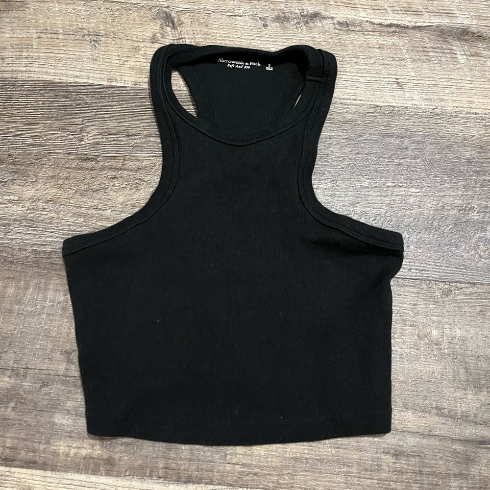 xs Abercrombie & Fitch Black crop top tank top